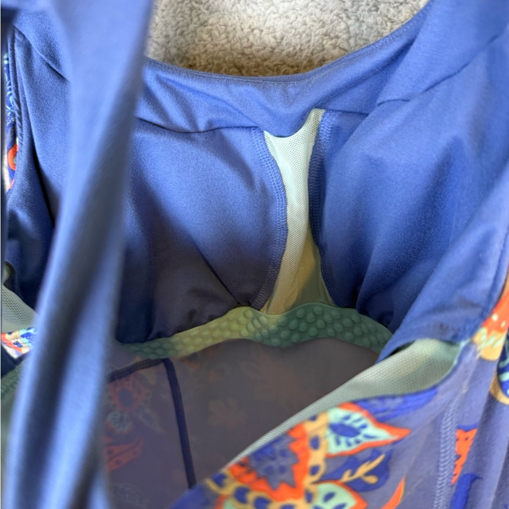 The North Face Women's Blue and Orange athleisure racer back dress large - Picture 4 of 9